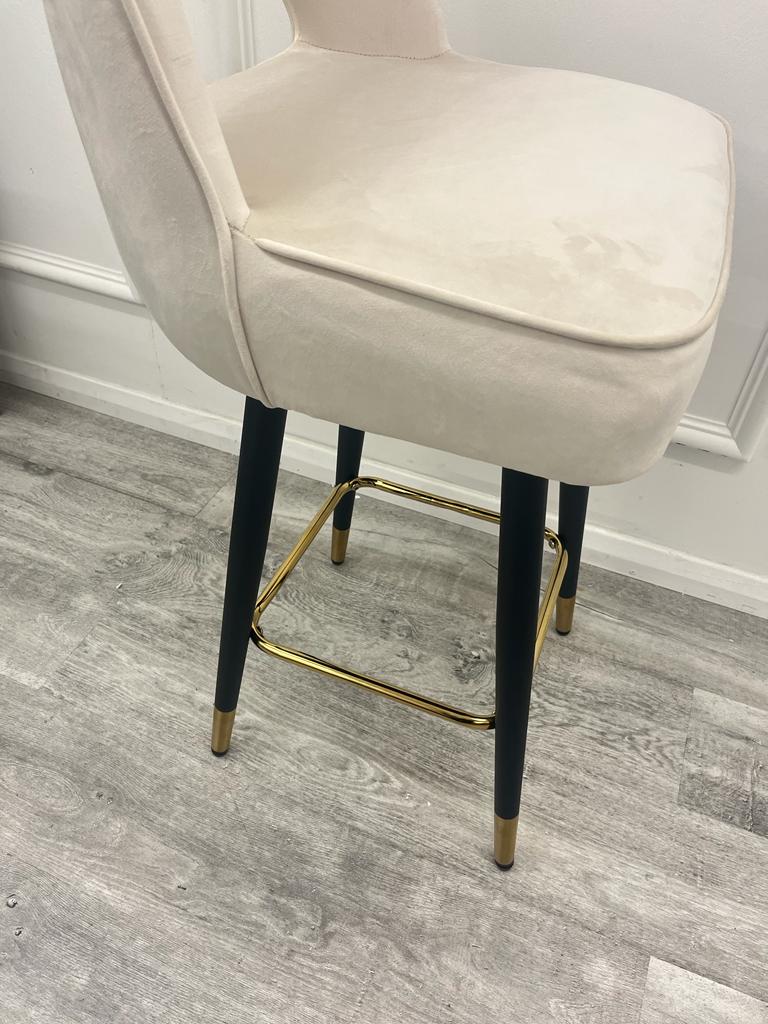Astra Velvet Bar Stool