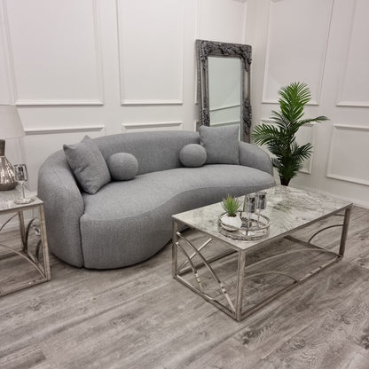 The Wave Boucle Sofa - GREY