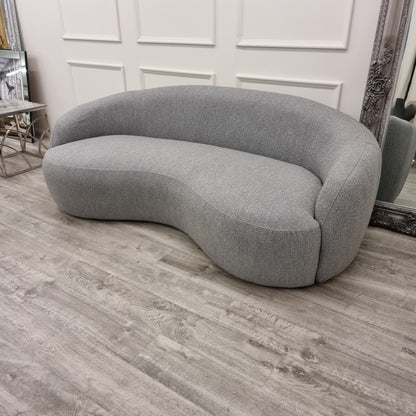 The Wave Boucle Sofa - GREY