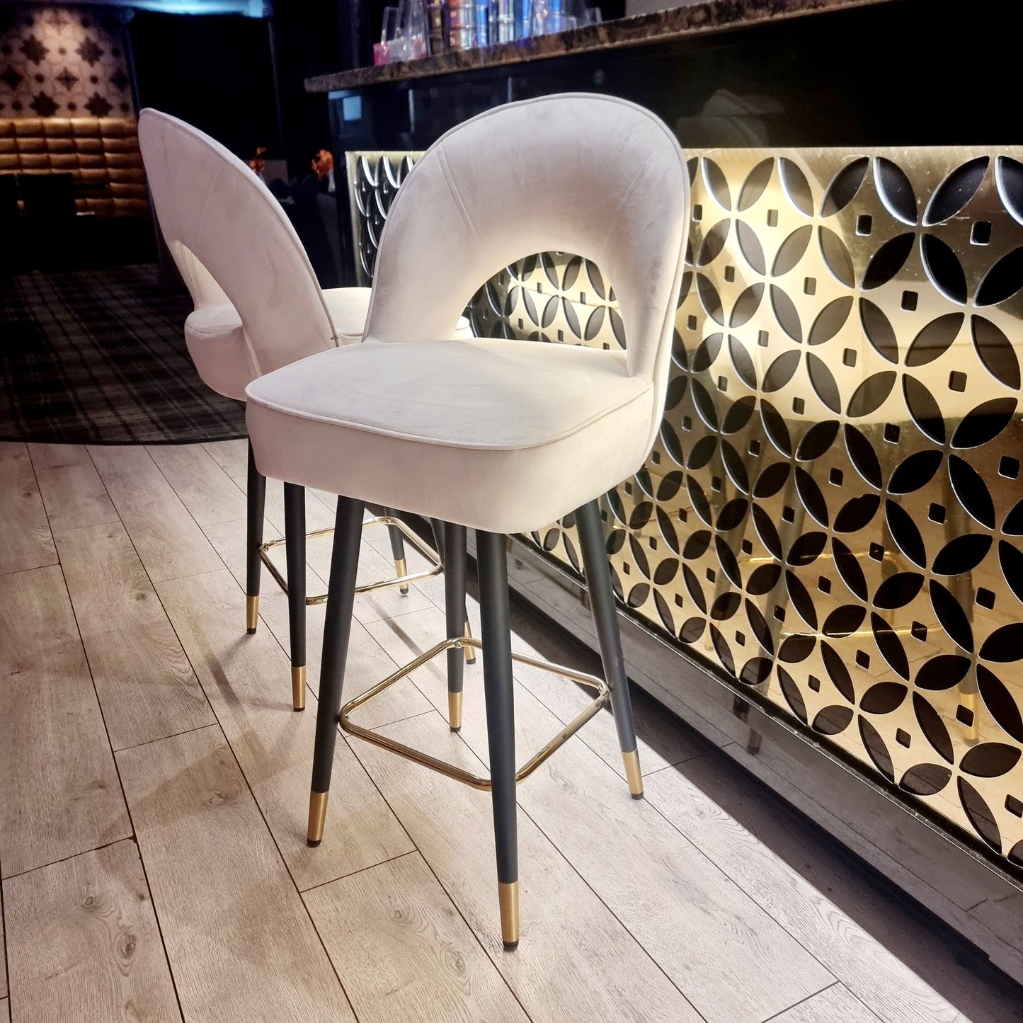 Astra Velvet Bar Stool