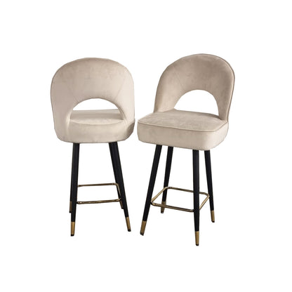 Astra Velvet Bar Stool