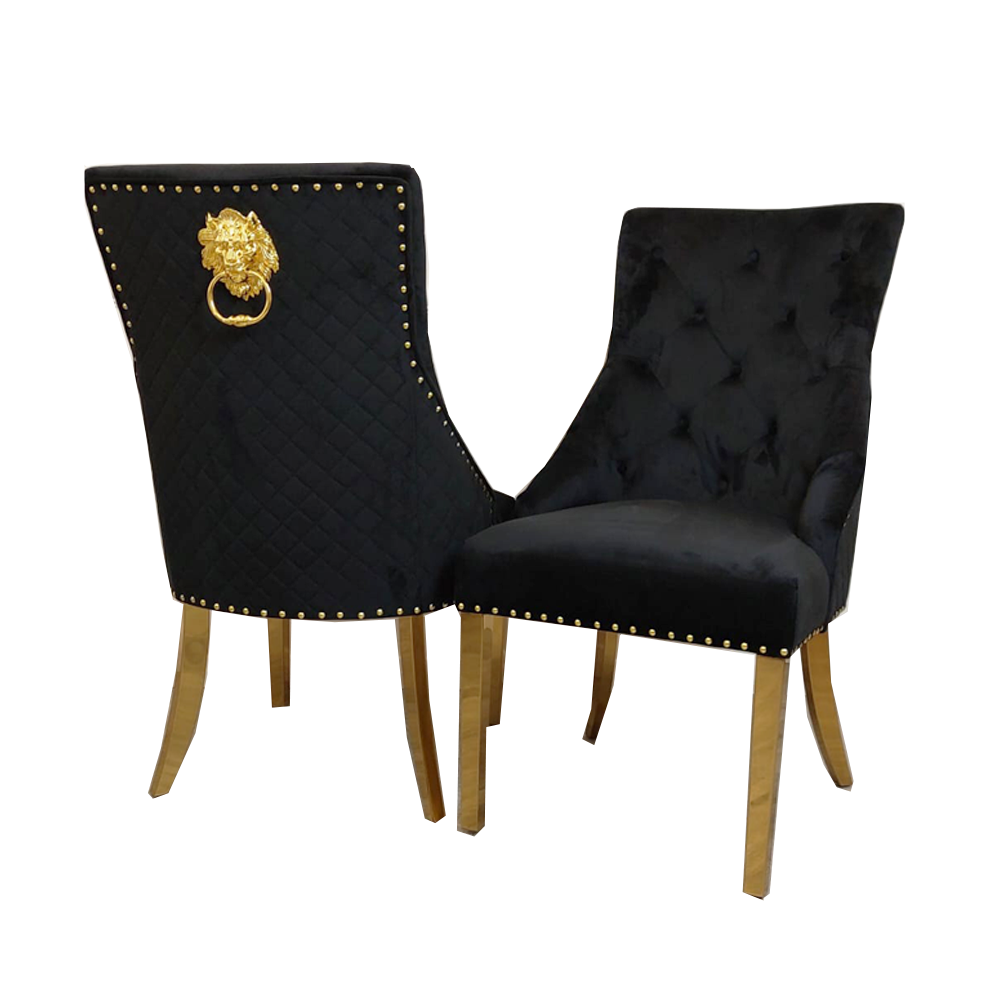 Bentley Gold Leg Dining Chair