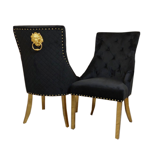 Bentley Gold Leg Dining Chair