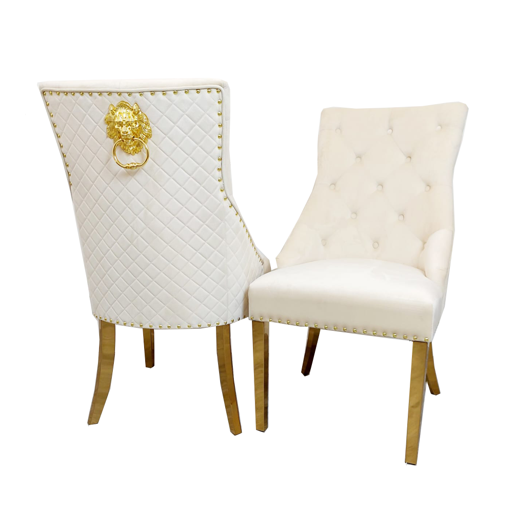 Bentley Gold Leg Dining Chair