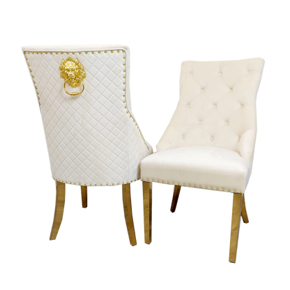 Bentley Gold Leg Dining Chair