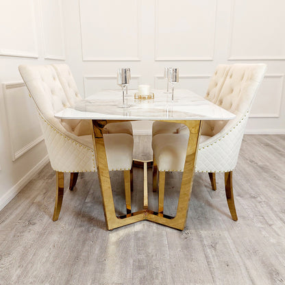 Bentley Gold Leg Dining Chair