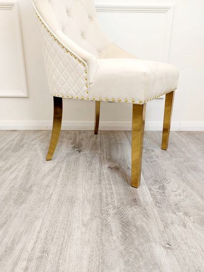 Bentley Gold Leg Dining Chair