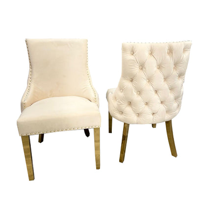Kensington Dining Chair - Gold Leg