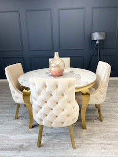 Kensington Dining Chair - Gold Leg