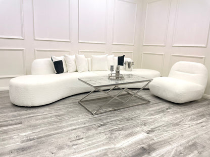 Miama Curved Cinema Boucle Sofa