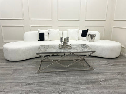 Miama Curved Cinema Boucle Sofa