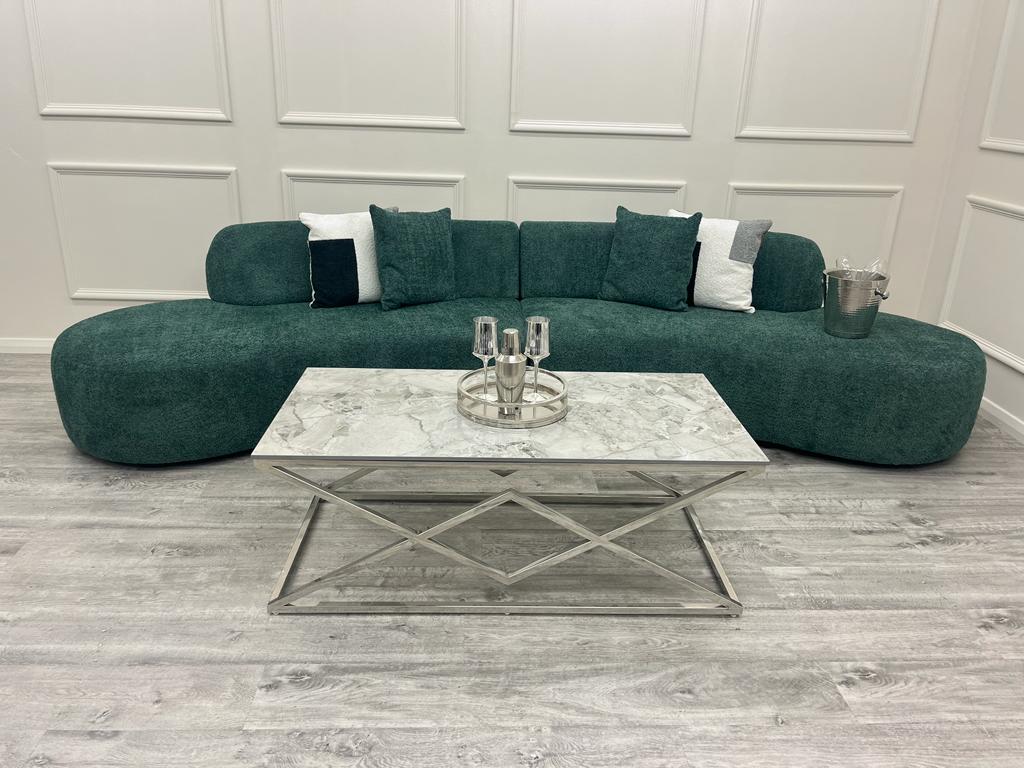 Miama Curved Cinema Boucle Sofa