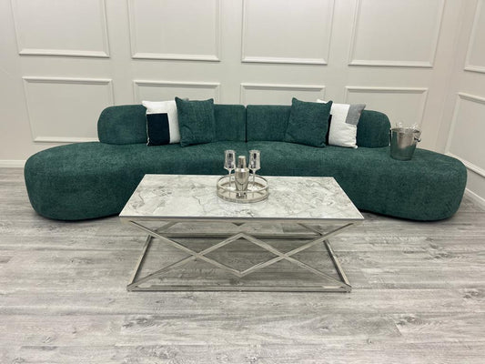 Miama Curved Cinema Boucle Sofa